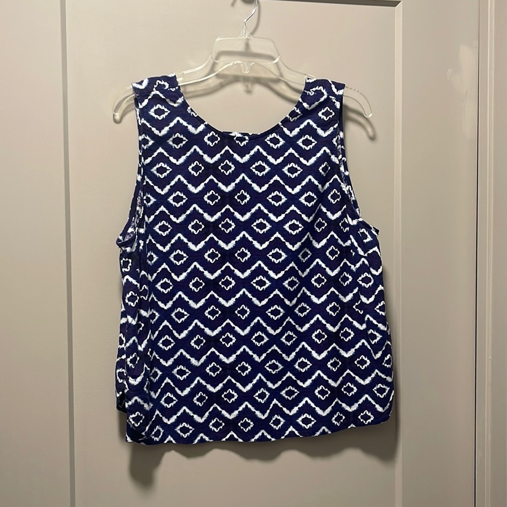 Blue & White Tank